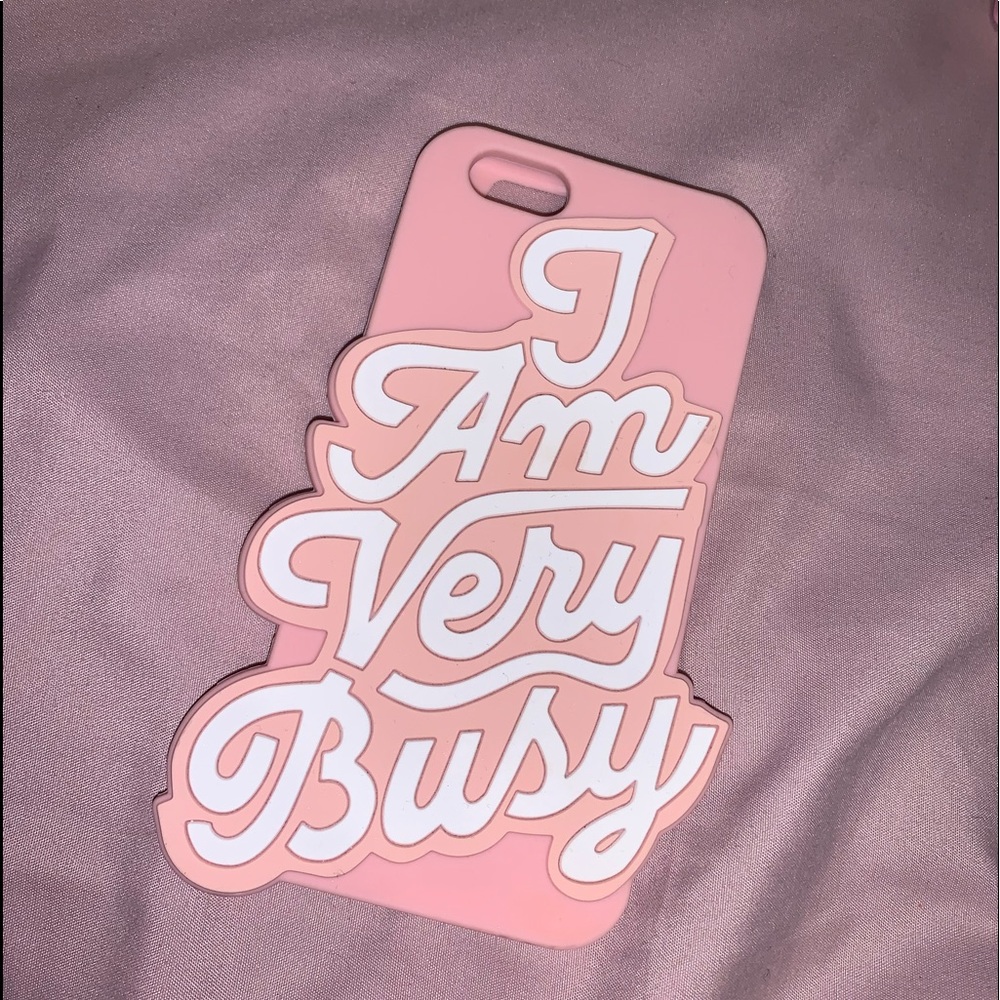 “I Am Very Busy” phone case